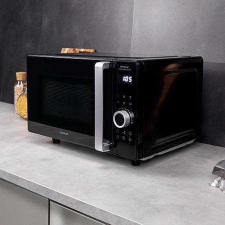 Microondas Cecotec Sin Plato Grandheat 2500 Flatbed Touch Tactil Black