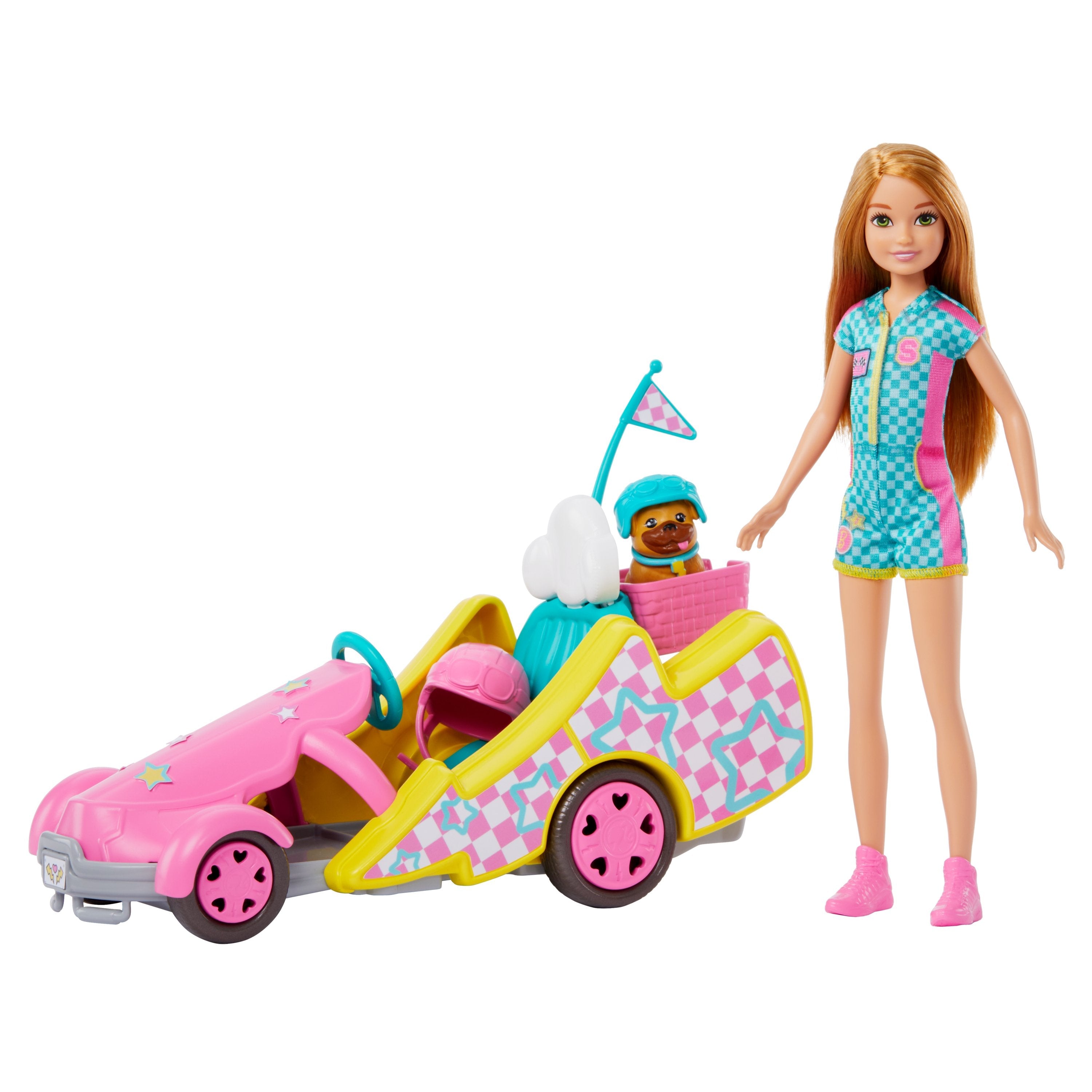Muñeca Mattel Barbie Familia Y Amigos Stacie Go-Kart  Hrm08