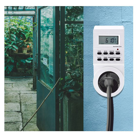 Programador De Electricidad Silver Sanz 49401 Digital -  Semanal -  3600w -  250v -  16a -  50hz