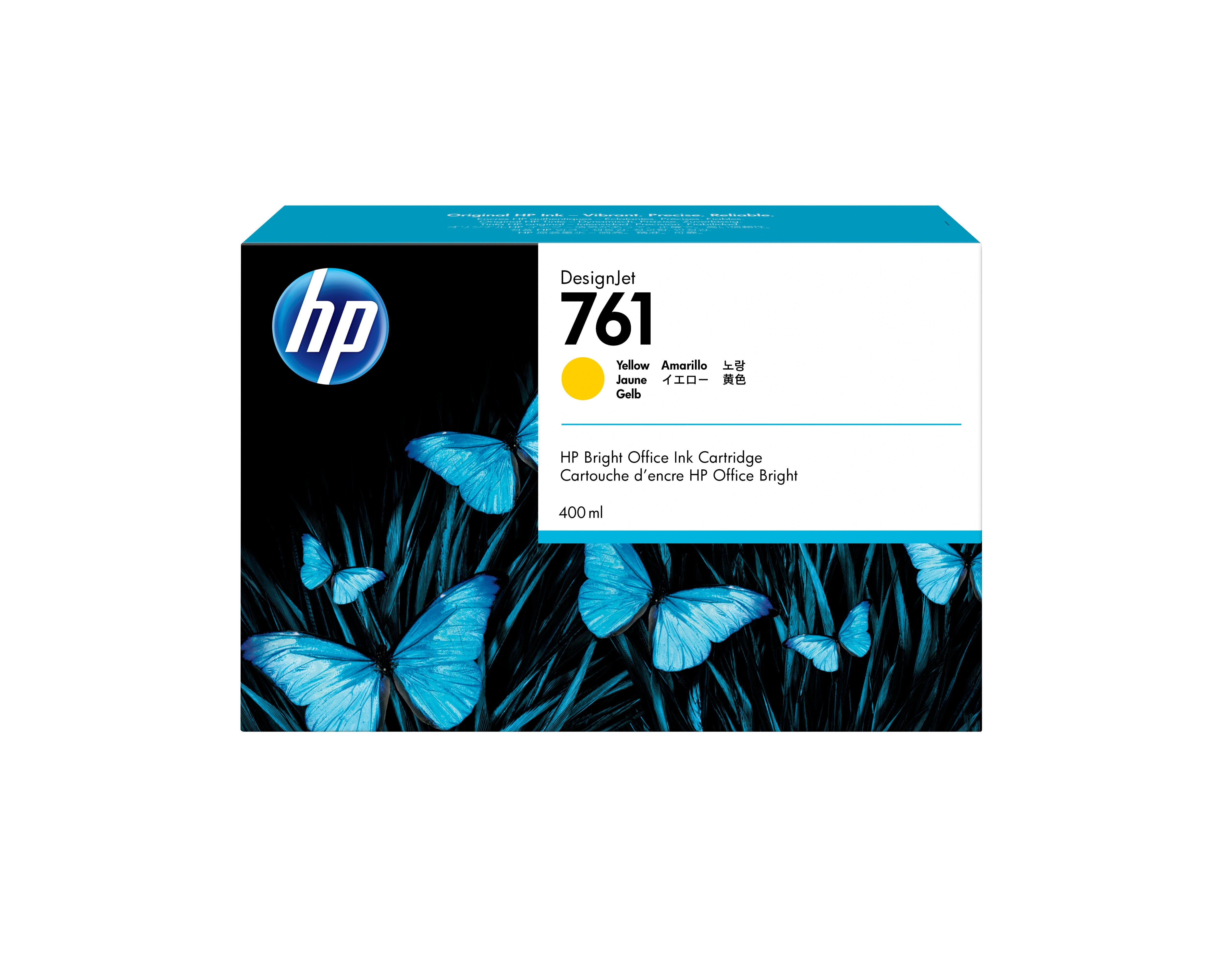 EAN 0885631448267 - HP 761 400-ml Yellow DesignJet Ink Cartridge cabeza de impresora Inyección de tinta térmica imagen 1