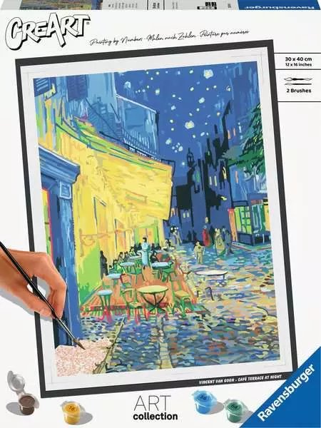 Colección De Arte De Ravensburger Ceart - Café Terrace At Night (Van Gogh), Pintura 23519