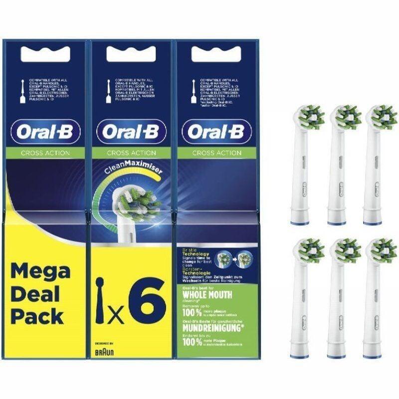 Cabezal De Recambio Para Cepillo Oral-B Pro Cross Action Pack 6 Uds