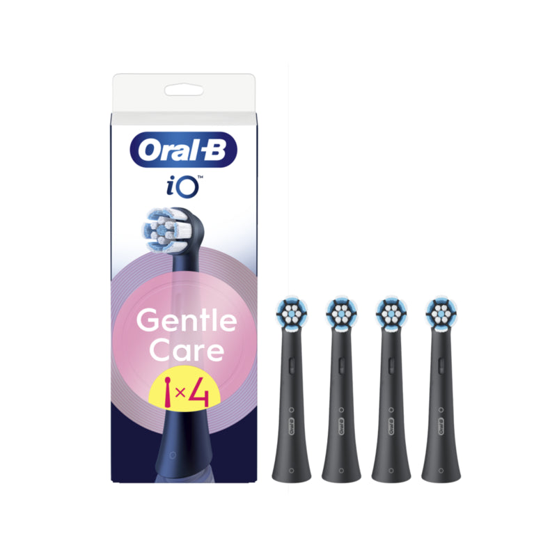 Cabezales De Cepillo De Dientes Reemplazables Oral-B Io Gentlecare, Paquete De 4, Negro