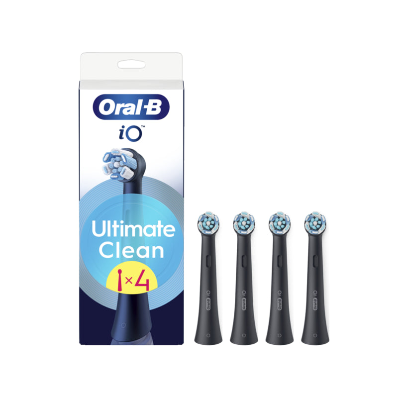 Cabezales De Cepillo De Dientes Reemplazables Oral-B Io Ultimateclean, Paquete De 4, Negro