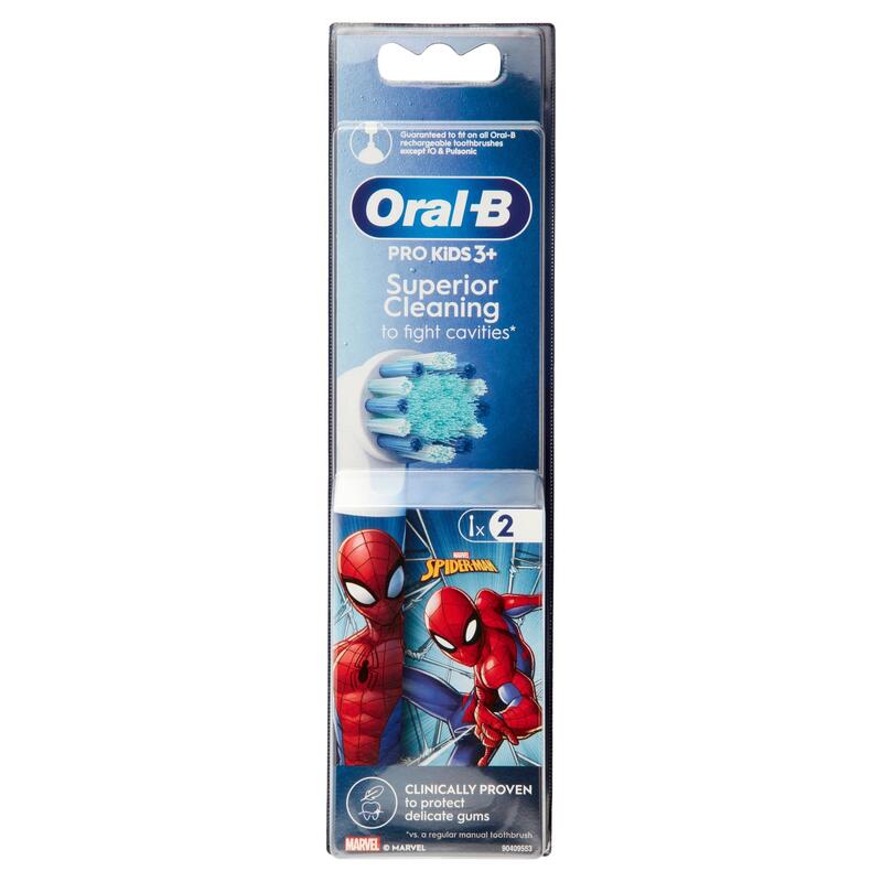 Cabezales De Repuesto Para Cepillo De Dientes Oral-B Pro Kids 3+ Spiderman Eb10s-2