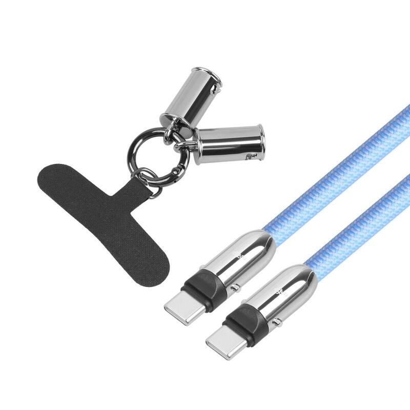Cable 2w1 Usb C Smycz 1m Azul Claro
