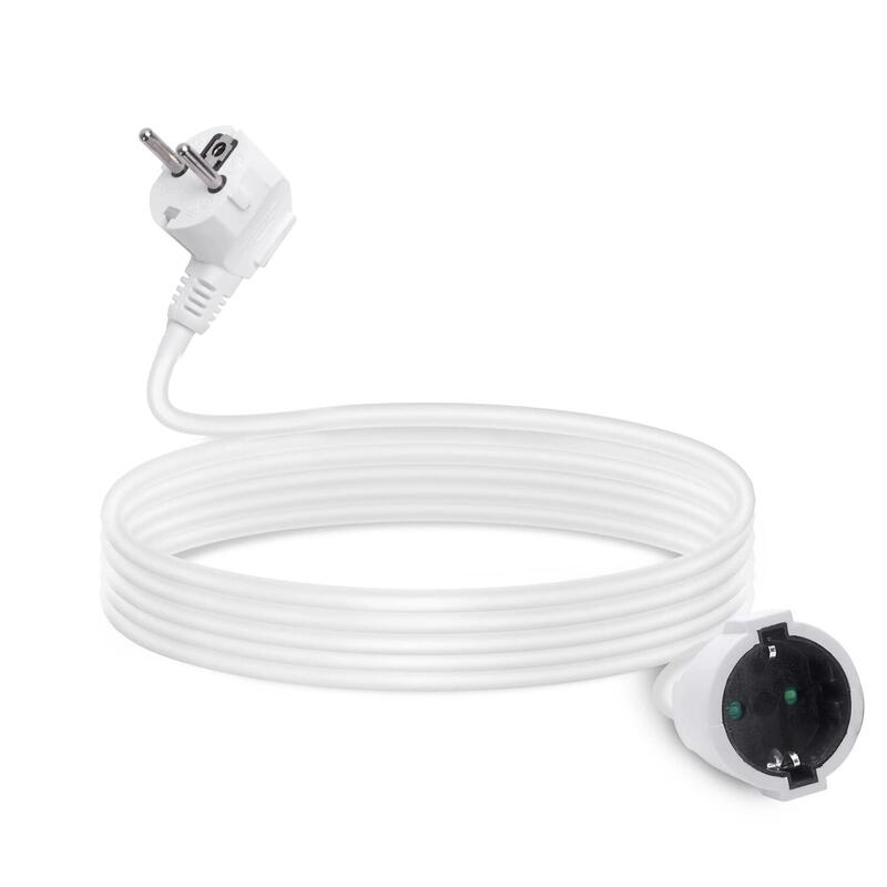 Cable Alargador Aleman 3g 5 M Blanco Aigostar