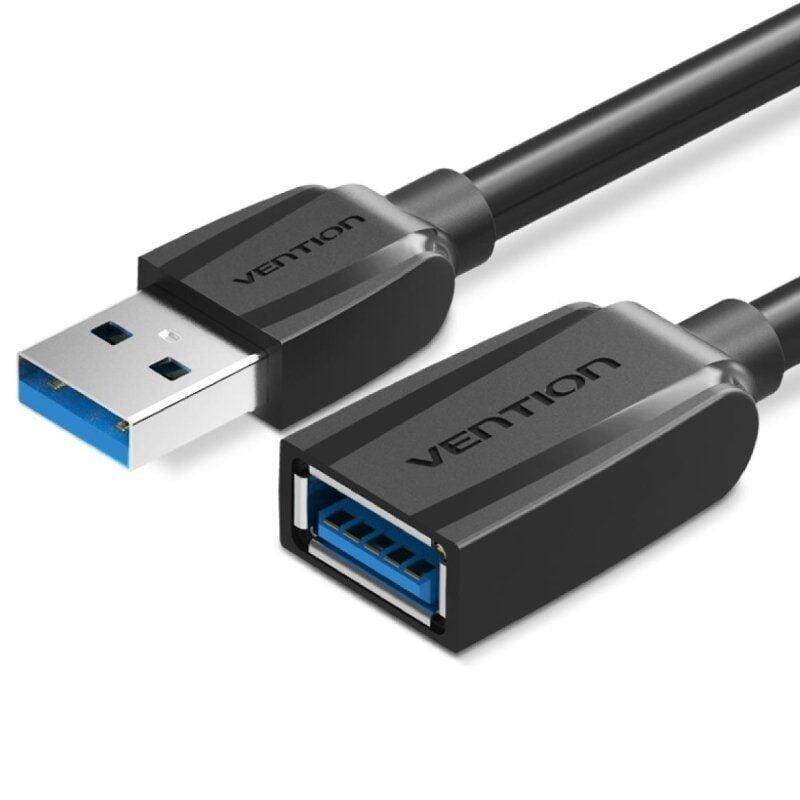 Cable Alargador Usb 3.0 Vention Vas-A45-B150 Usb Macho Usb Hembra 5gbps 1.5m Negro