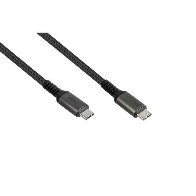 Cable Alcasa 2240-Cct005a  Usb Usb 2.0 0,5 M Usb C Negro