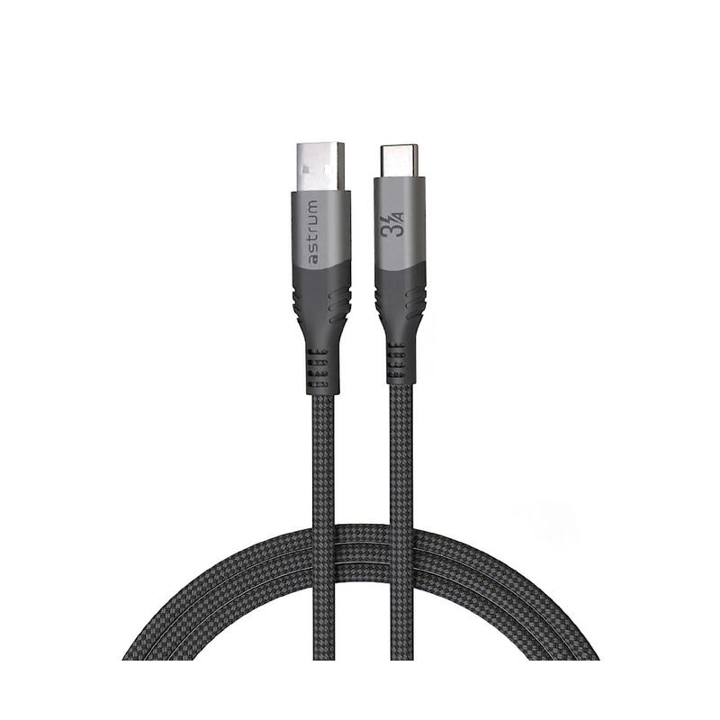 Cable Astrum Vmac20 Gris Datos Usb-A 2.0 A Usb-C 1,2 Metros
