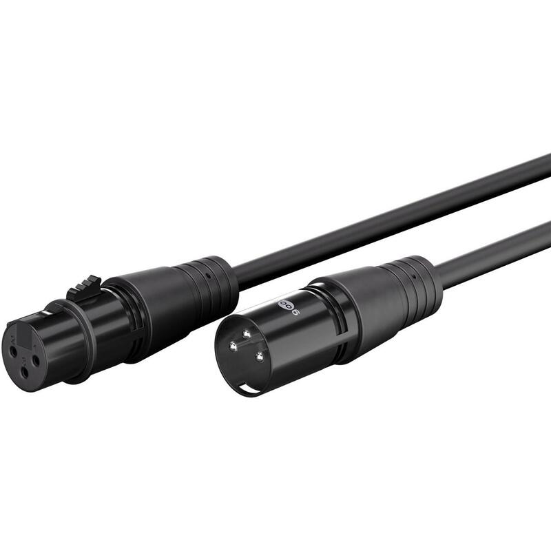 Cable Audio Microfono Xlr 3-Pin Canon Dmx Balanceado Macho A Hembra De  3m