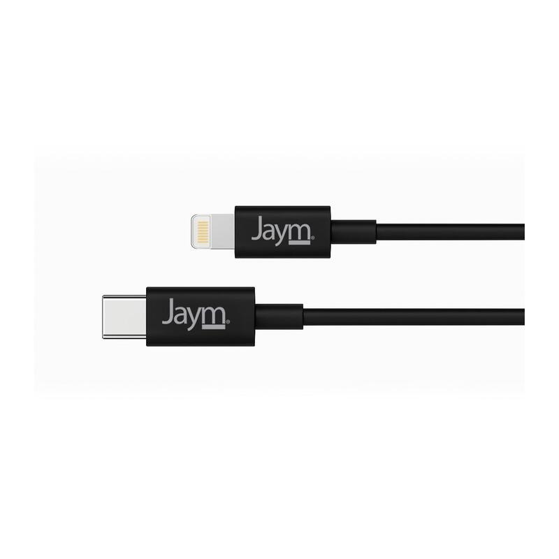 Cable Charge & Synchro Usb-C Vers Lightning Mfi Pd 3.0 (30w) - Longitud 1m - Negro - Jaym®