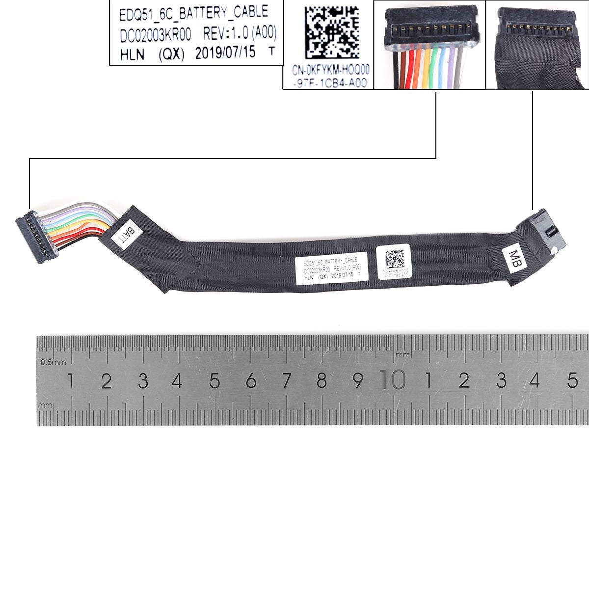 Cable De Batería Para Portátil Dell M15 R2 M17 R2 0Kfykm Dc02003Kr00