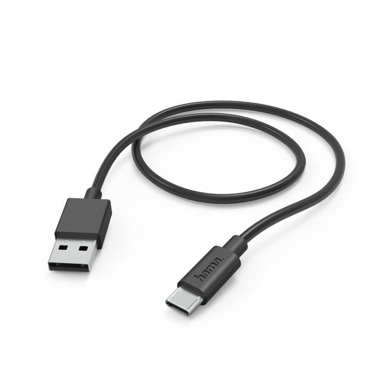 Cable De Carga Usb-A Usb-C 1m Negro