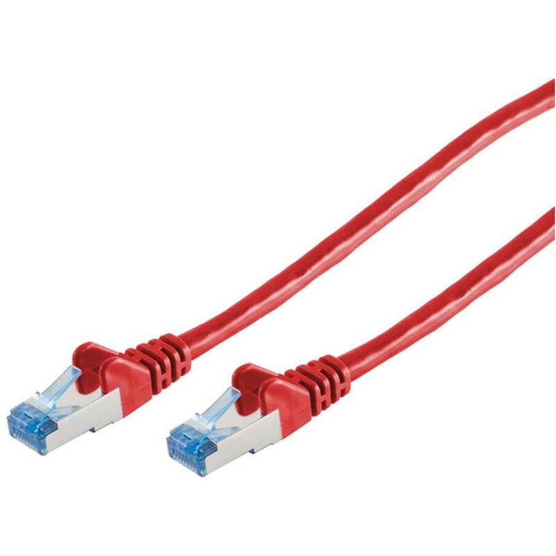 Cable De Red Cat6a Rj45 S/Ftp 3m Rojo