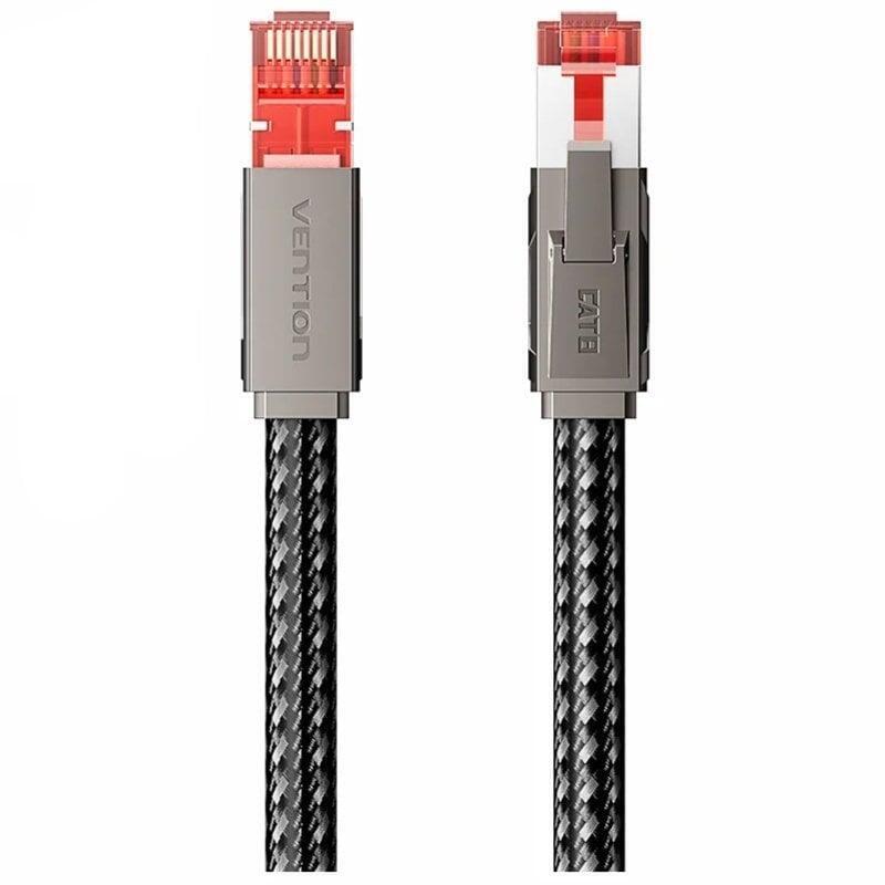 Cable De Red Rj45 Sftp Vention Ikmhg Cat.8 Gaming 50cm Gris