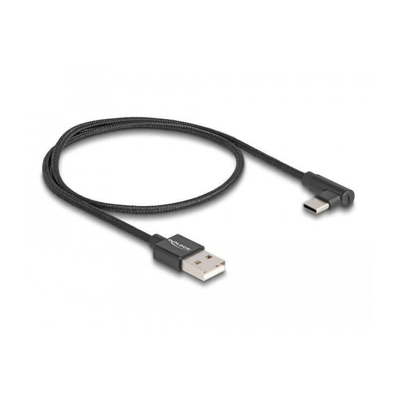 Delock Usb 2.0 Cable Typ-A M Zu Usb Type-C Mecker 0,5m