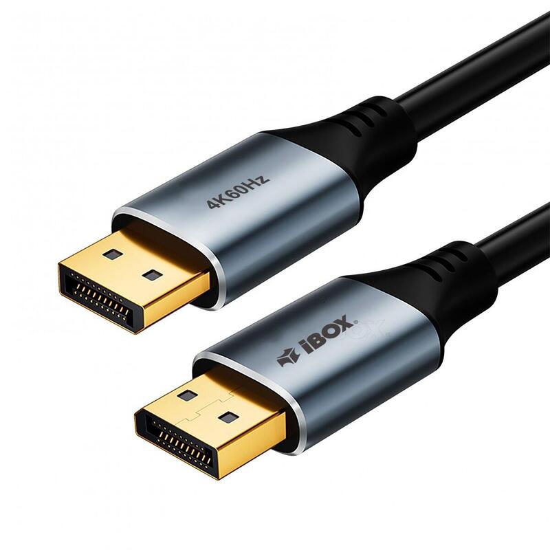 Cable Displayport 4k60hz Dorada Enchufe 1m
