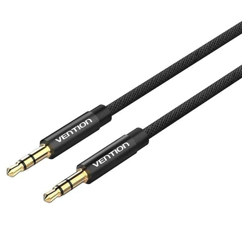 Cable Estéreo Vention Bagbg Jack 3.5 Macho Jack 3.5 Macho 1.5m Negro