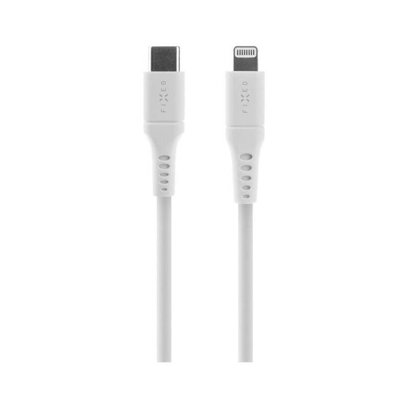 Cable Fixed Liquid Silicone Usb-C Lightning, 2m, White