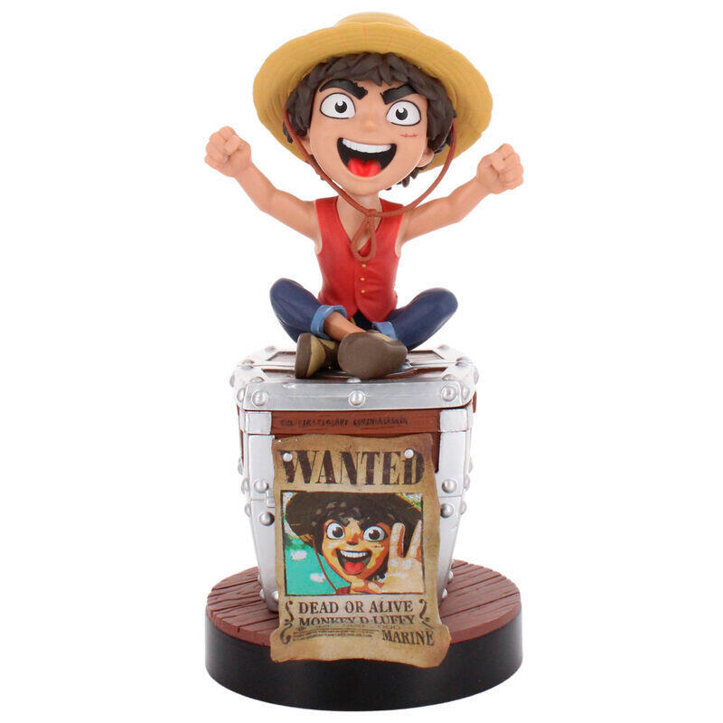 Cable Guy Soporte Sujeción Wanted Poster Luffy One Piece 20cm