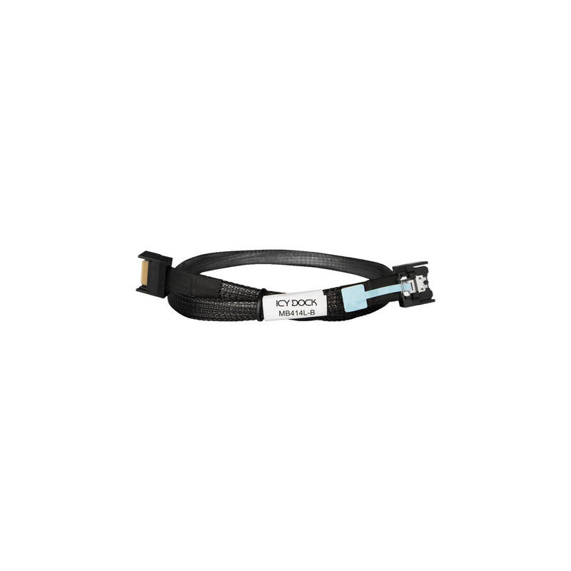 Icy Dock Cable Mcio X4 Sff-Ta-1016 > Mcio X4 Sff-Ta-1016 (Negro, 50cm) Mb414l-B