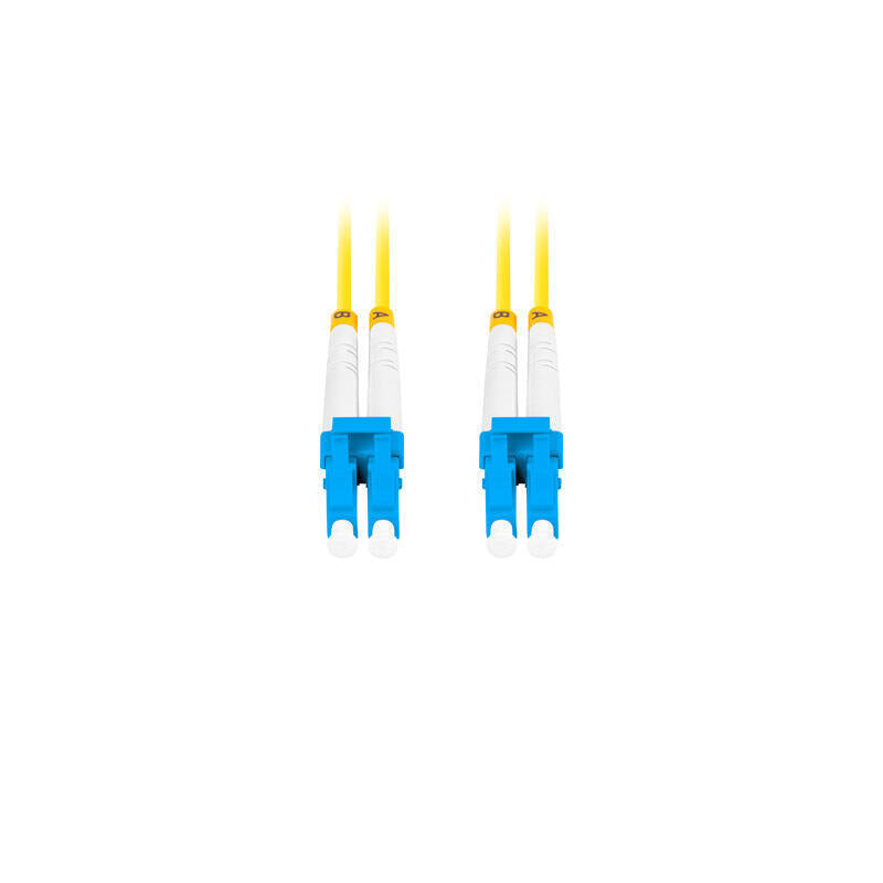 Cable Lanberg Fibra Óptica Sm Lc Upc-Lc Upc Duplex 10m Lszh G657a1 3.0mm Yellow