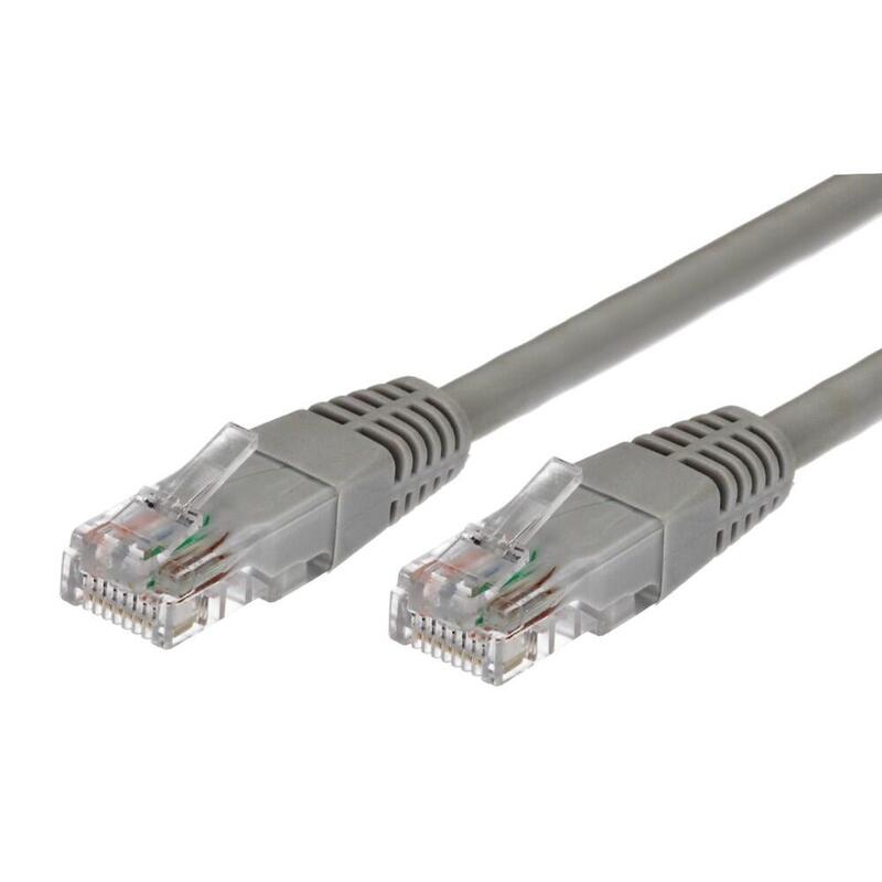 Cable Latiguillo De Cobre Kat.6 Rj45 Utp 1m. Gris