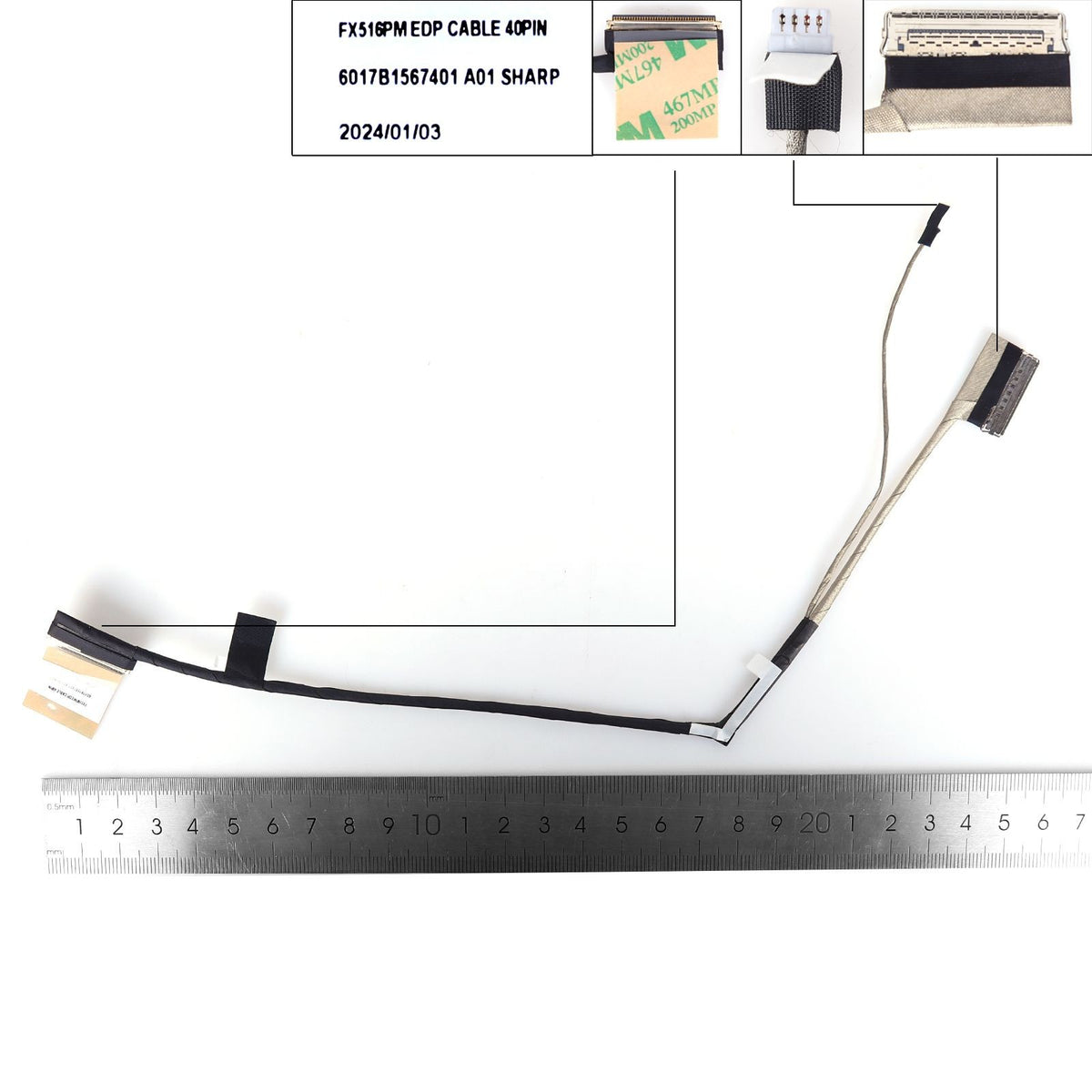 Cable Flex Para Portátil Asus Air2021 Fx516P/Pm/Pr Tuf516 6017B1567401 40 Pines