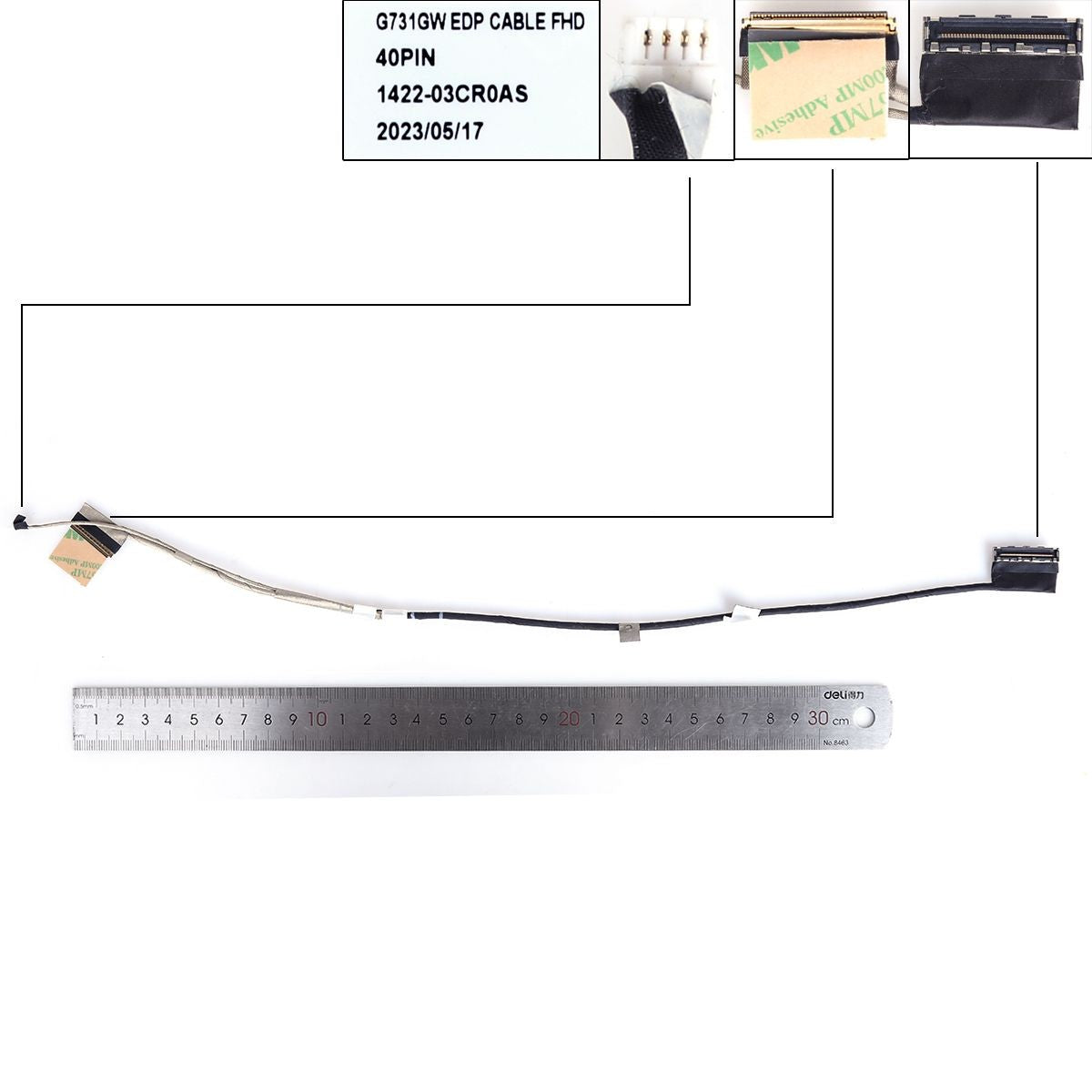 Cable Flex Para Portátil Asus G712L G731G G532L G732L S7D 1422-03Cr0As 6017B1432701 1422-03Cn0As 14005-03080000 40 Pines