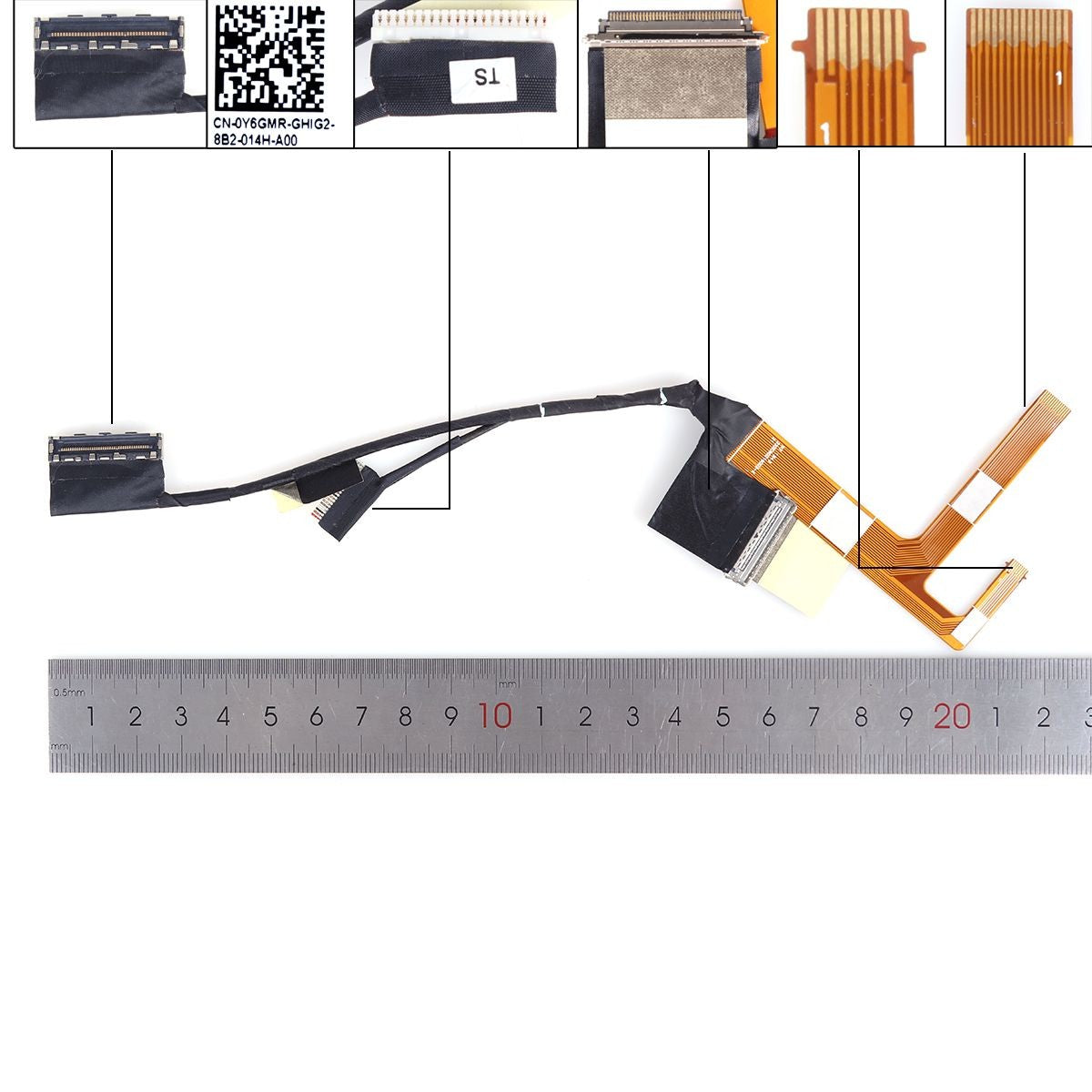 Cable Flex Para Portátil Dell 7568 Xps13 9365 P71G 0Y6Gmr Dc02C00Dk00 Qhd 40 Pines