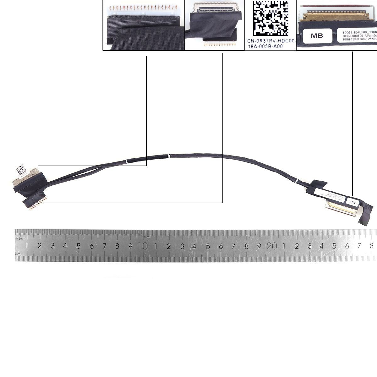 Cable Flex Para Portátil Dell Alienware M15 R3 R4 0R37Rv Dc02C00Of00 Fhd 300Hz