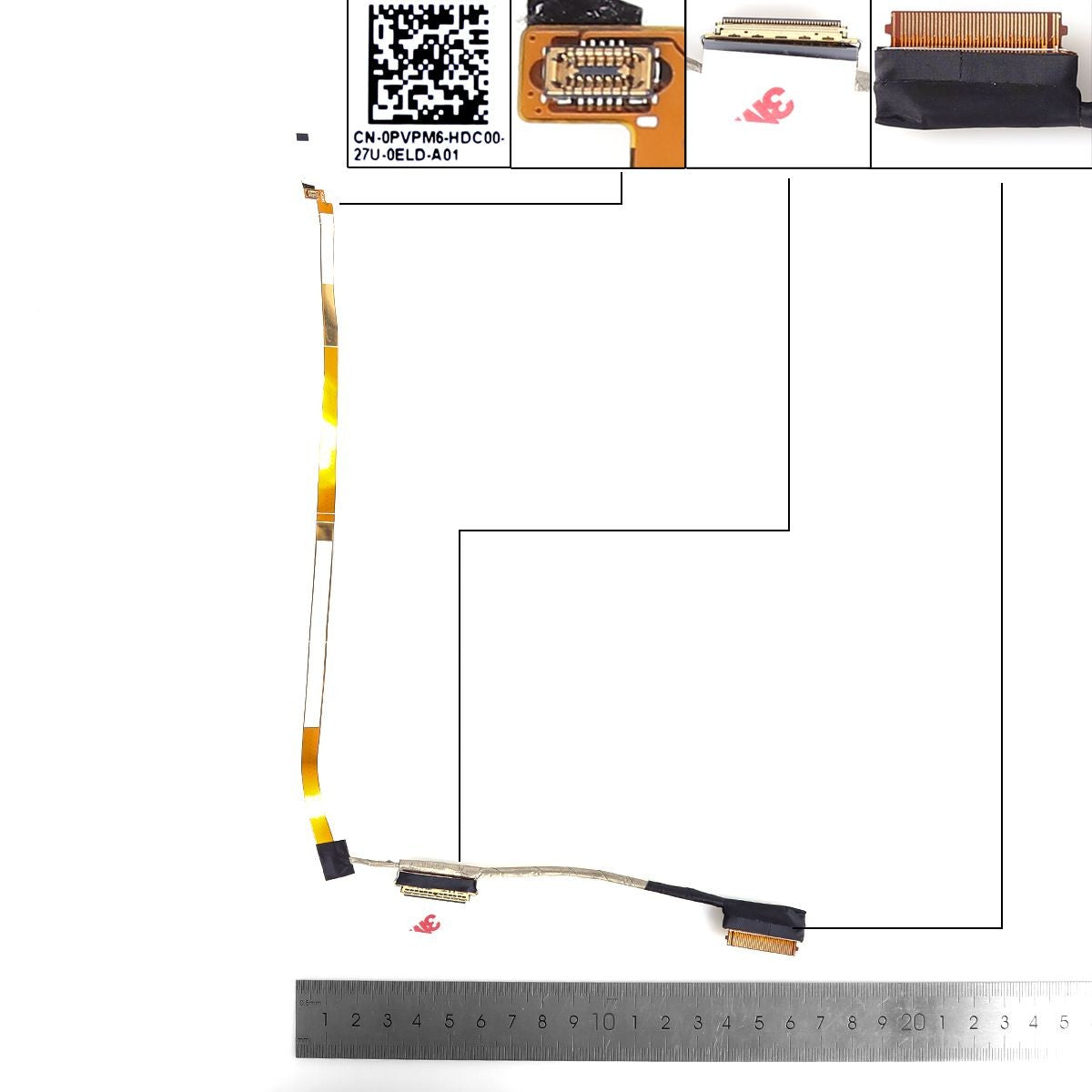 Cable Flex Para Portátil Dell Inspiron 3520 3521 3525 0Pvpm6 Dc020040F00 40 Pines