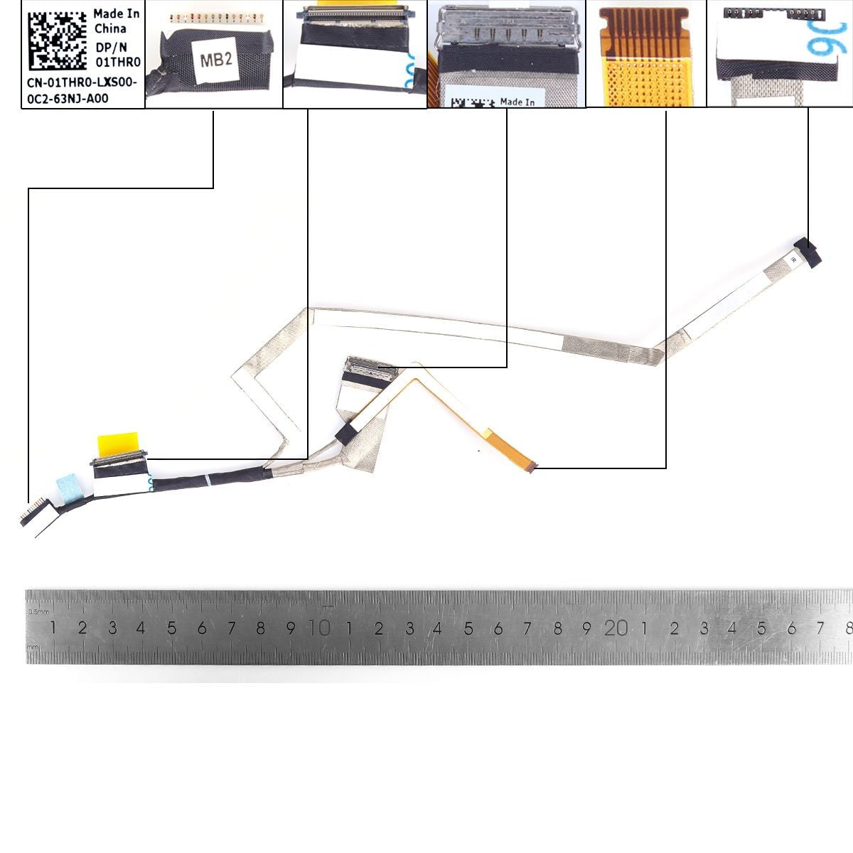 Cable Flex Para Portátil Dell Latitude 5300 2 En 1 E5300 01Thr0 450.0G30F. 0021 30 Pines