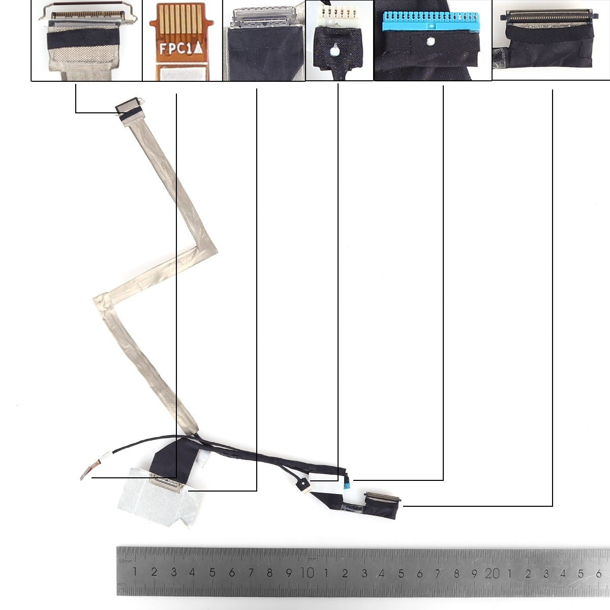 Cable Flex Para Portátil Dell Latitude 7320 7320S E7320S 08M0K6 Dc02C00Qs00 Ir Fhd 30 Pines