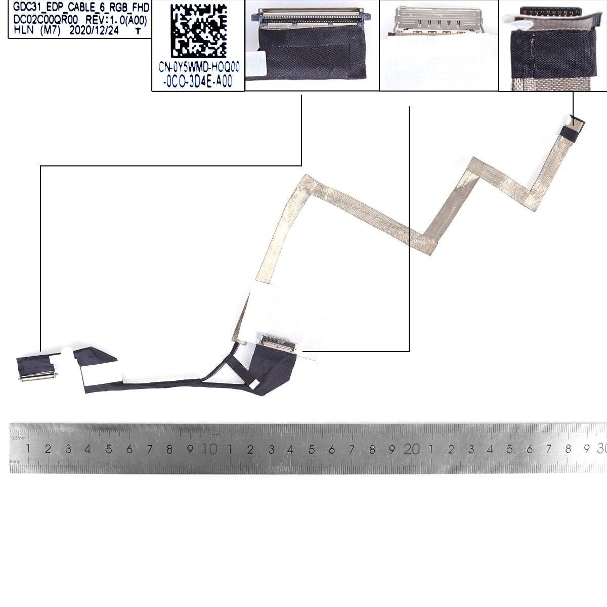 Cable Flex Para Portátil Dell Latitude 7320S E7320 Dc02C00Qr00 0Y5Wmd Fhd 30 Pines