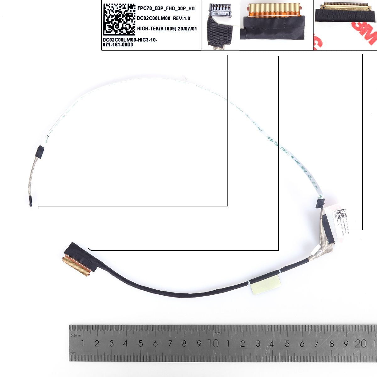 Cable Flex Para Portátil Hp Pavilion 17-Cd Fpc70 Dc02C00Lm00 Dc02C00Lm00 30Pin