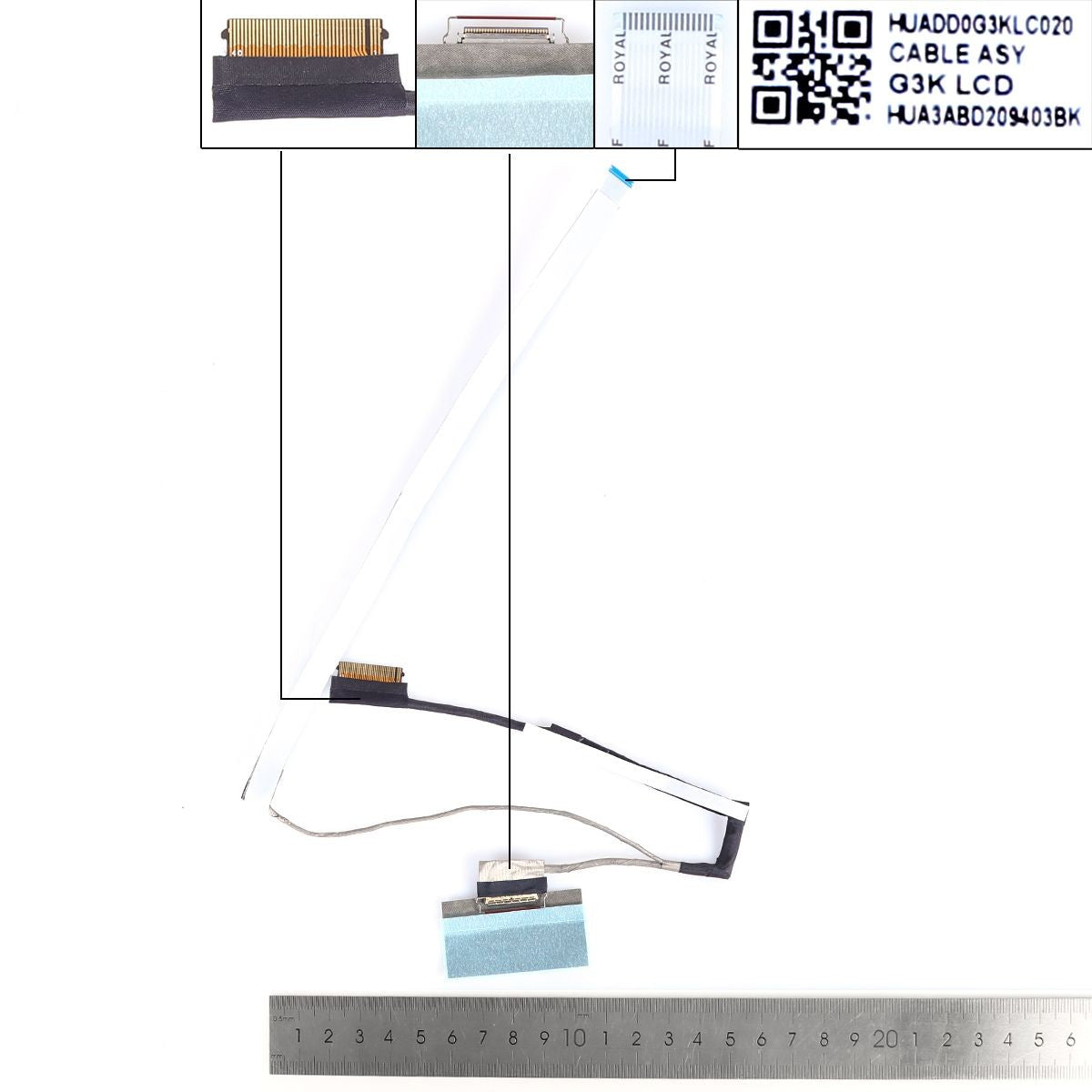 Cable Flex Para Portátil Hp Tpn-Q265 16-B Dd0G3Klc020 60 Hz 30 Pines