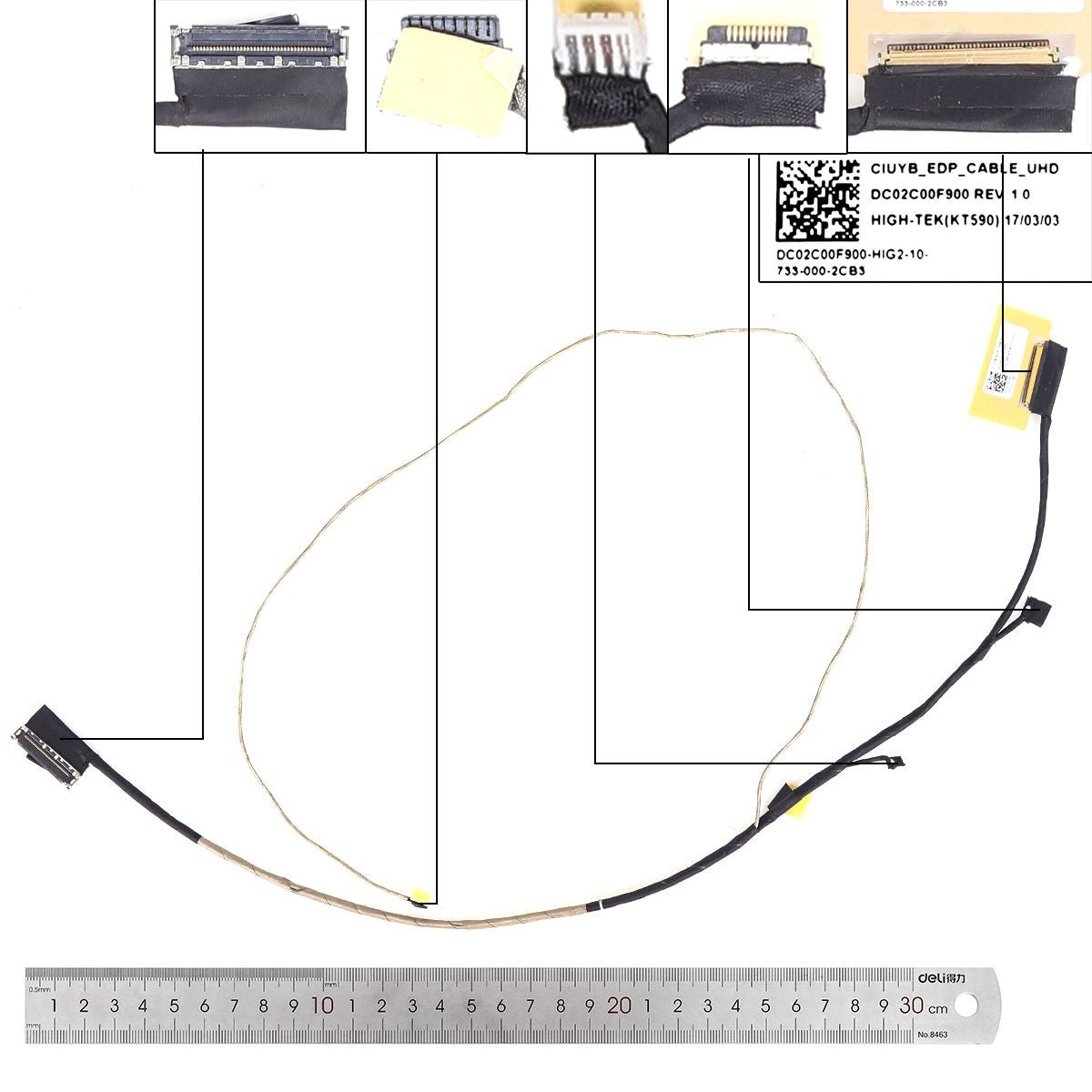Cable Flex Para Portátil Lenovo Flex 5-1570 Yoga 520-15 Dc02C00F900 40 Pines