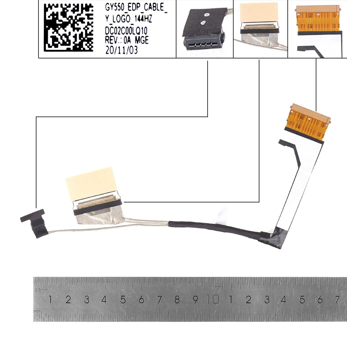 Cable Flex Para Portátil Lenovo Y7000P R7000P Legión 5P-15Imh05 5P-15Arh05H 2020 Dc02Coolq10 Dc02Coolq0O 144Hz 40 Pines