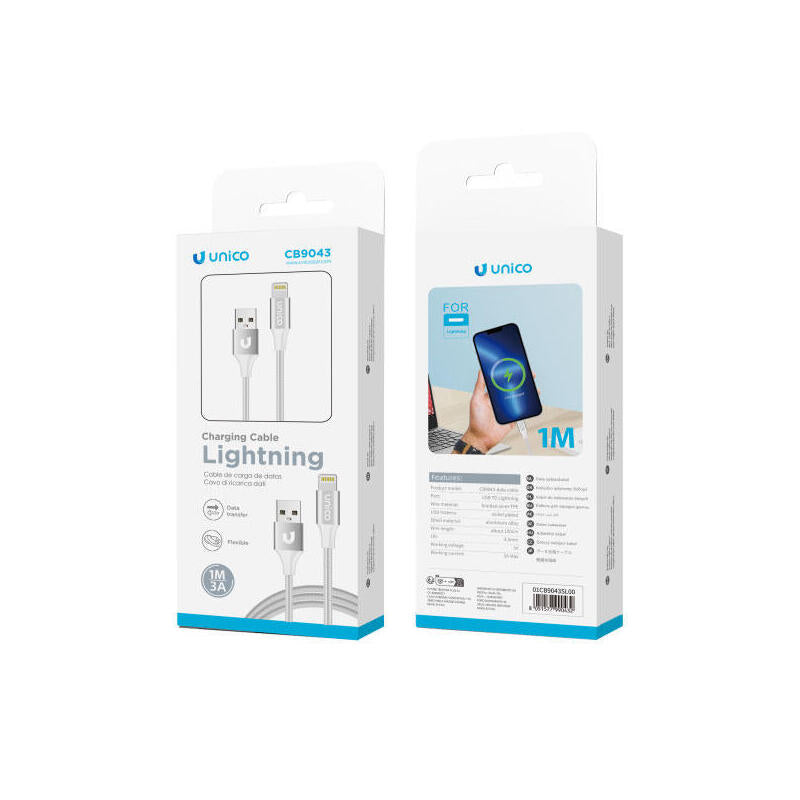 Cable Lightning A Usb A 3,4a 1m