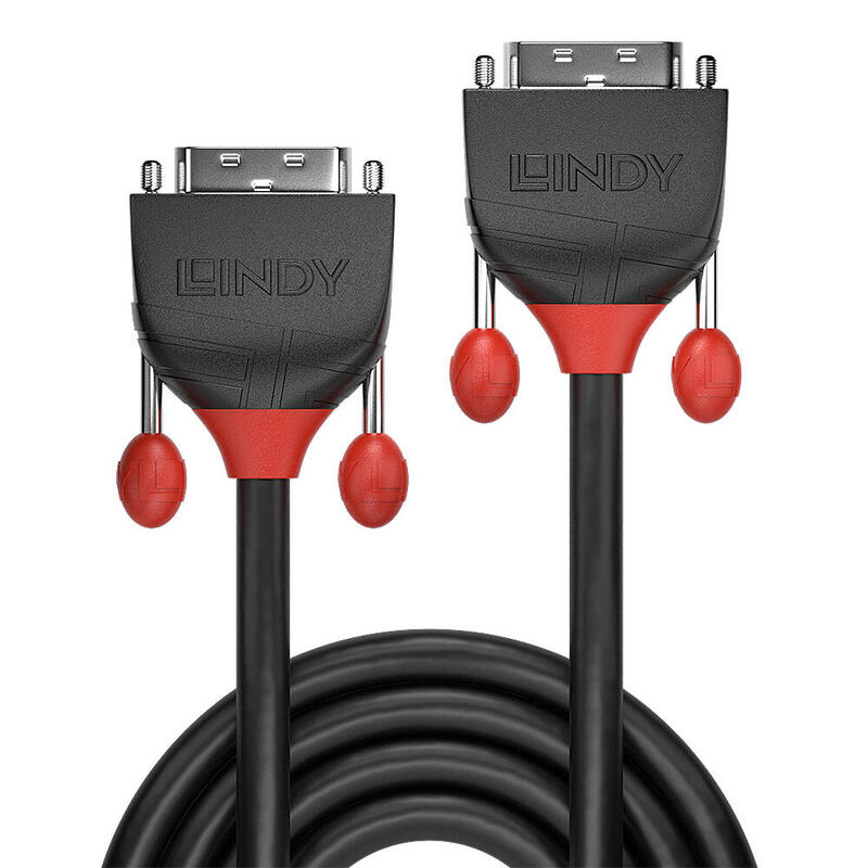 Cable Lindy Black Line - Dvi- - Dvi-D Zu Dvi-D - 1 M