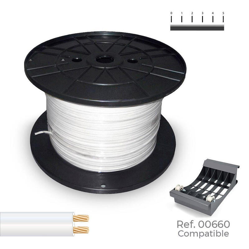 Cable Paralelo 2 X 0,50 Mm² Blanco 500 M. (Bobina Mediana)