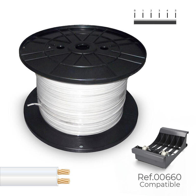 Cable Paralelo 2 X 1,50 Mm² Blanco 300 M. (Bobina Mediana)
