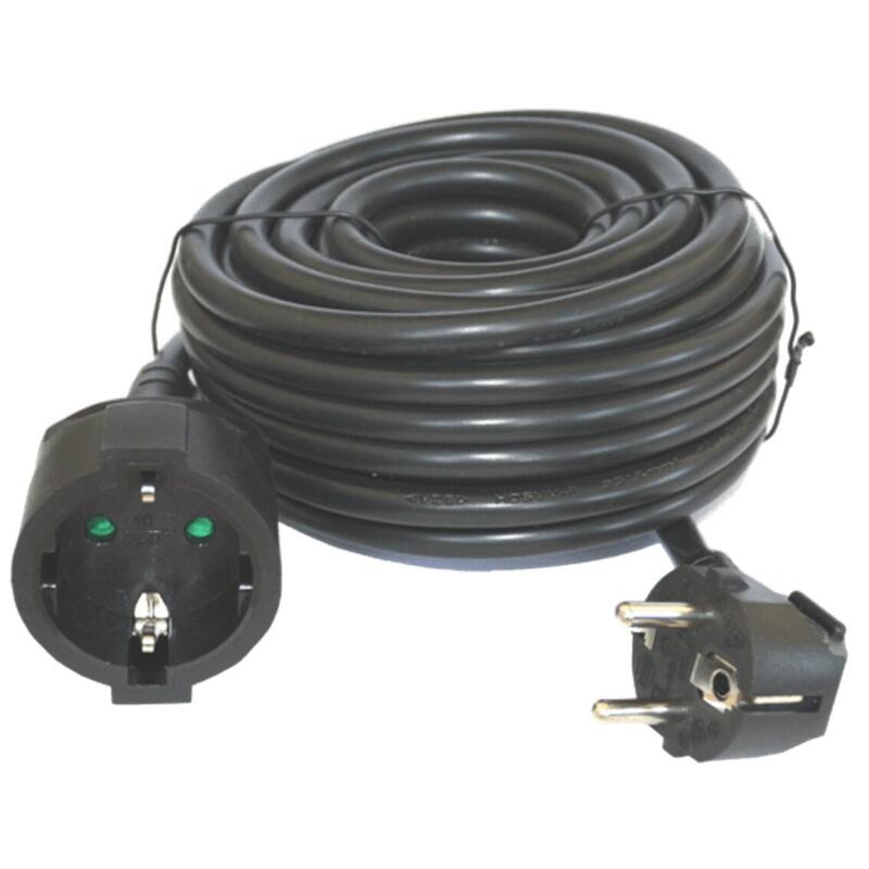 Cable Prolongador De Corriente Silver Electrics 3m -  3x 1.5mm -  250v -  16a -  3.500w Negro