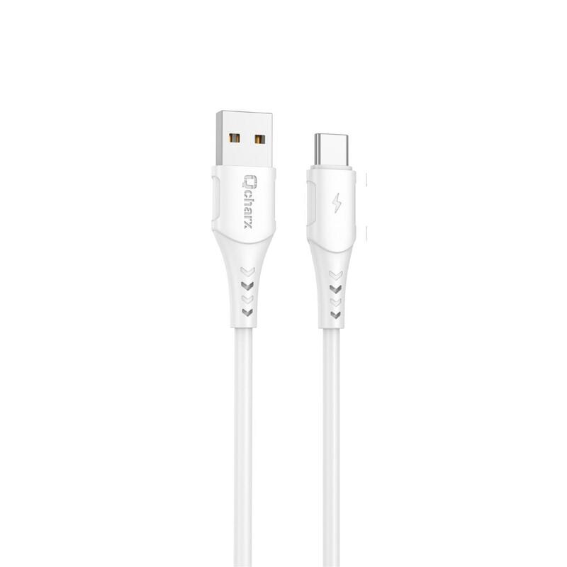 Cable Qcharx Lisbon Usb A Micro 24a 1 M Pvc Blanco