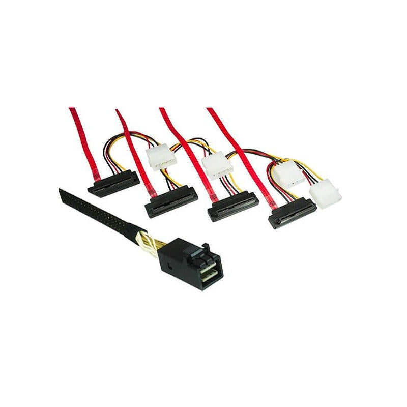 Cable Sas Sff-8643 A Sff-8482 Acodado 0,75m