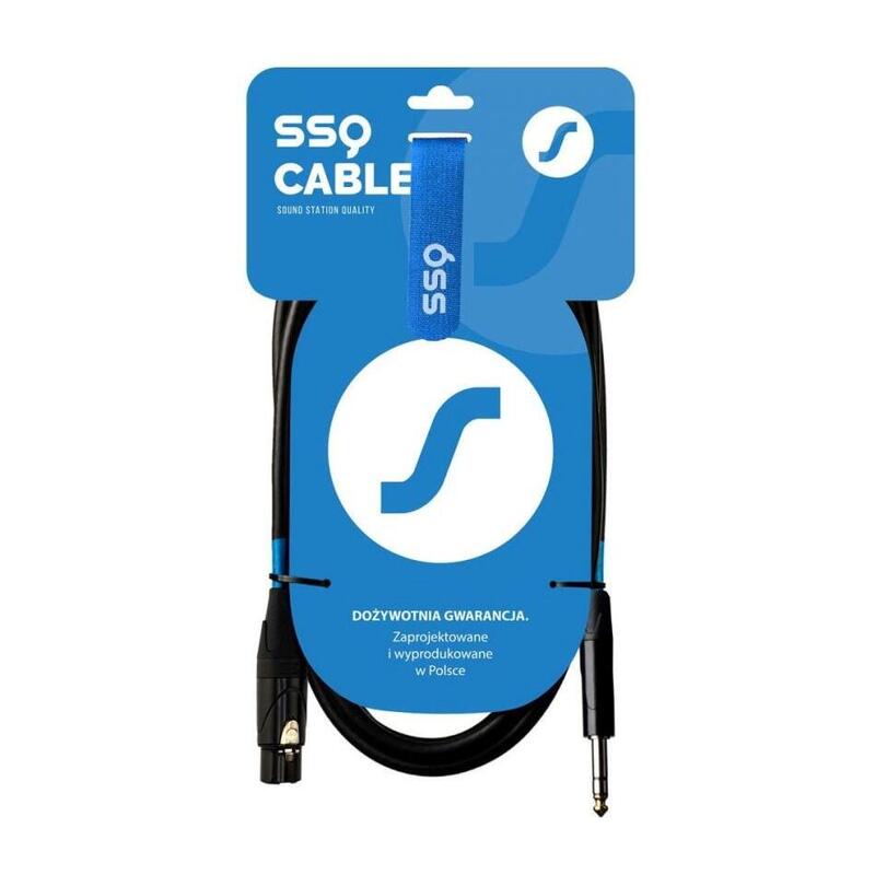 Cable Ssq Xlrjs1  Xlr Hembra - Jack Stereo 6,3 Mm, 1 M