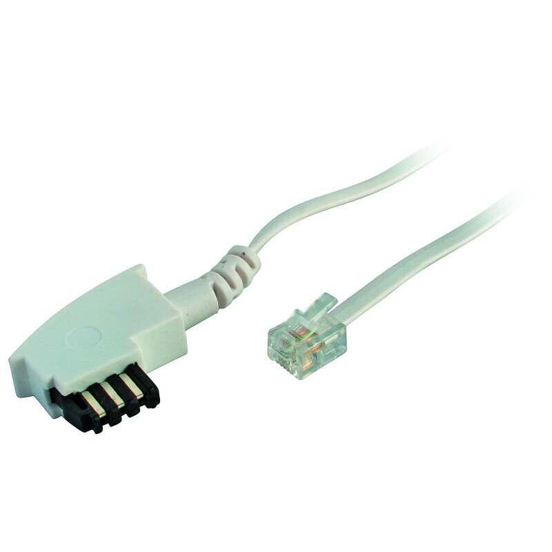 Cable Tk Tae-Verbindungscable 3 M, Tae-F/Rj11, Blanco