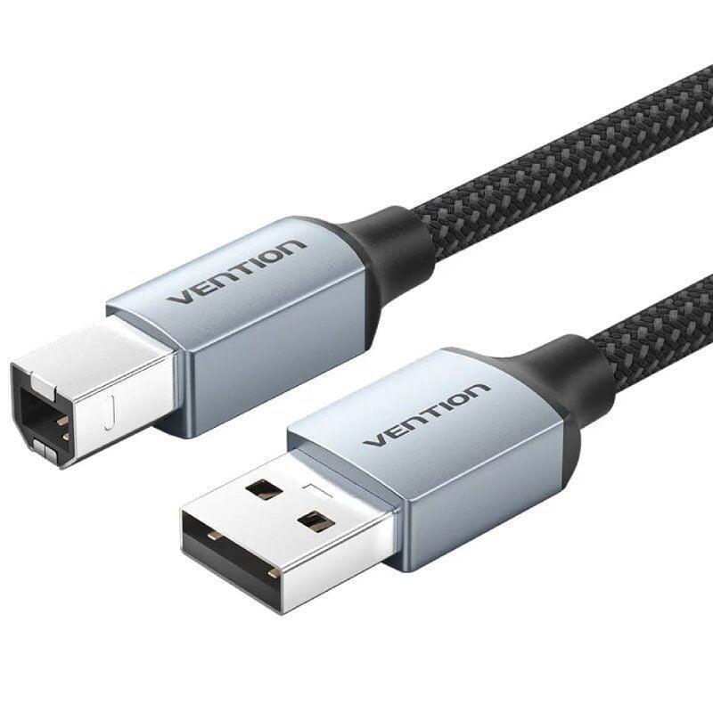 Cable Usb 2.0 Impresora Vention Ctthi Usb Tipo-B Macho Usb Macho 480mbps 3m Gris